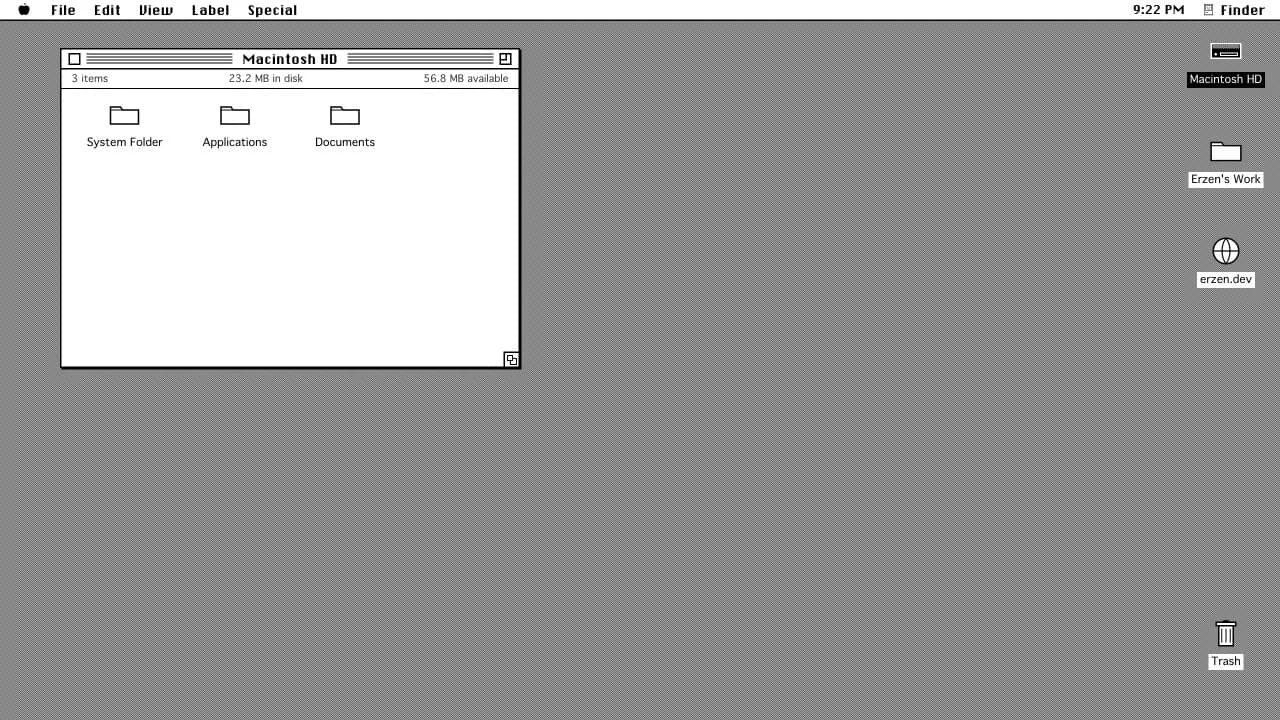 System 7 desktop preview