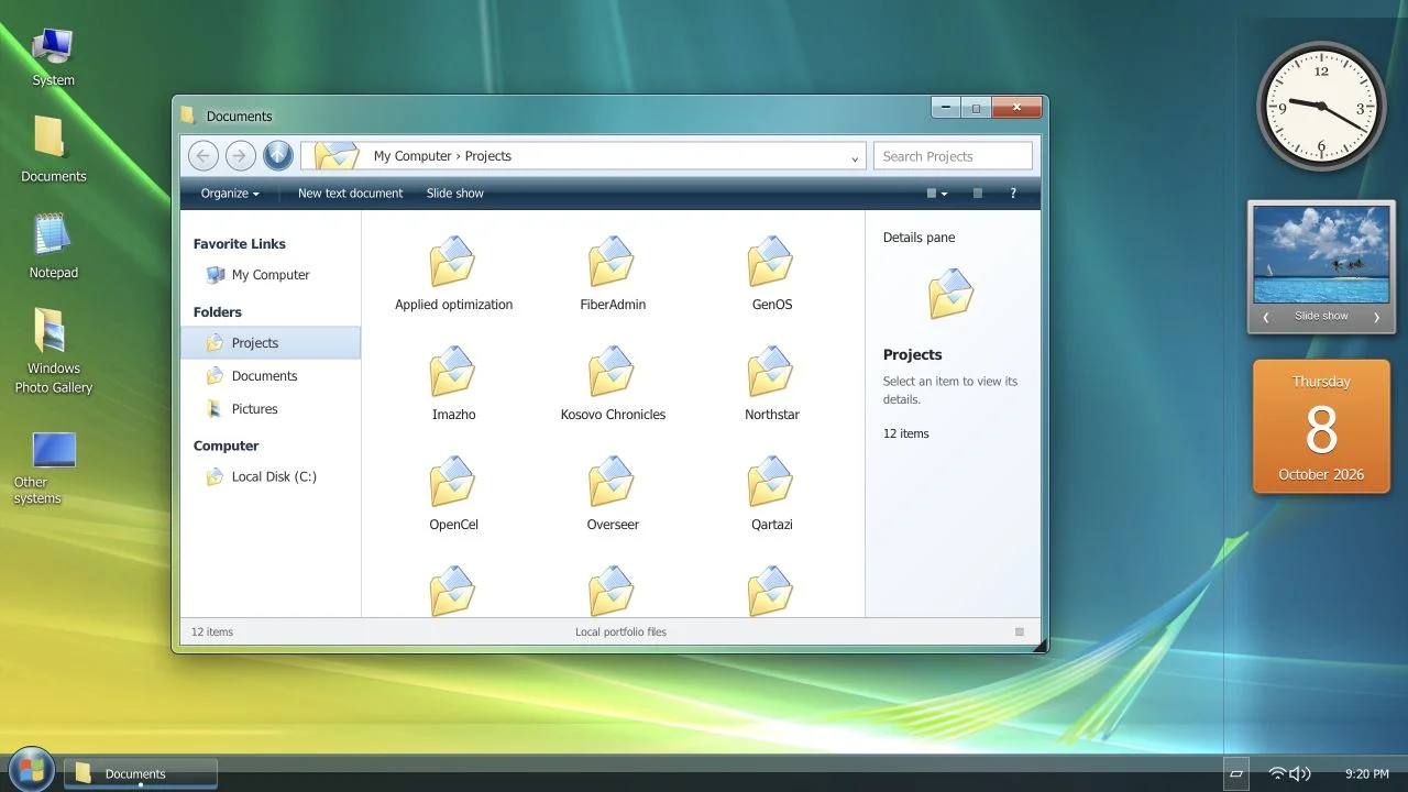 Windows Vista desktop preview